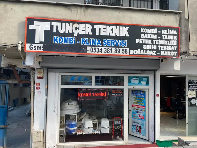 Tunçer Teknik'in Avcılar Yeşilkent Ozanlar Caddesi'ndeki dükkân cephesi ve tabelası