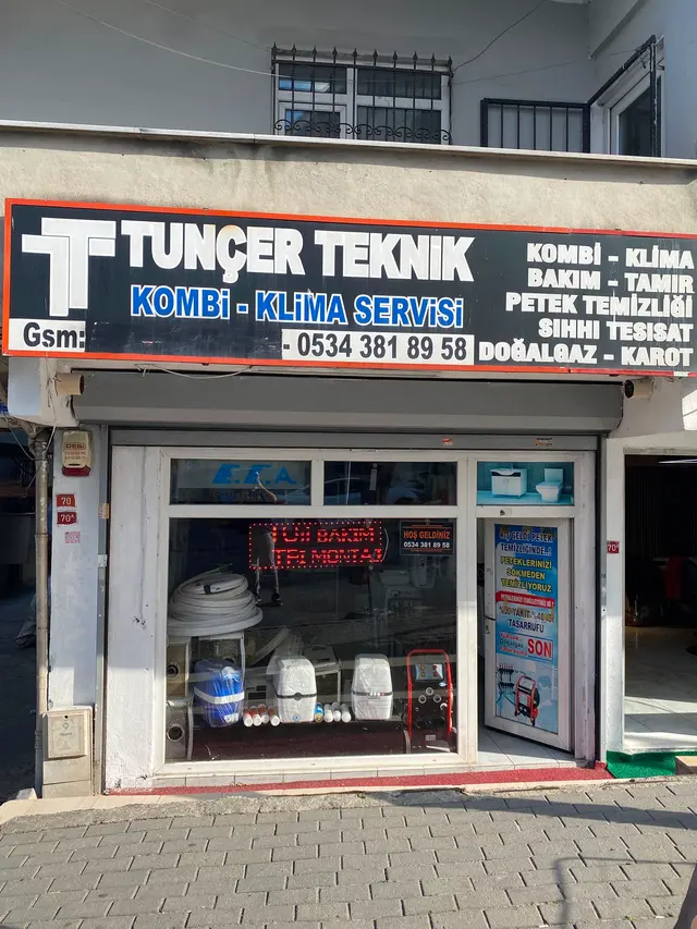 Tunçer Teknik'in Avcılar Yeşilkent'teki dükkân cephesi ve tabelası